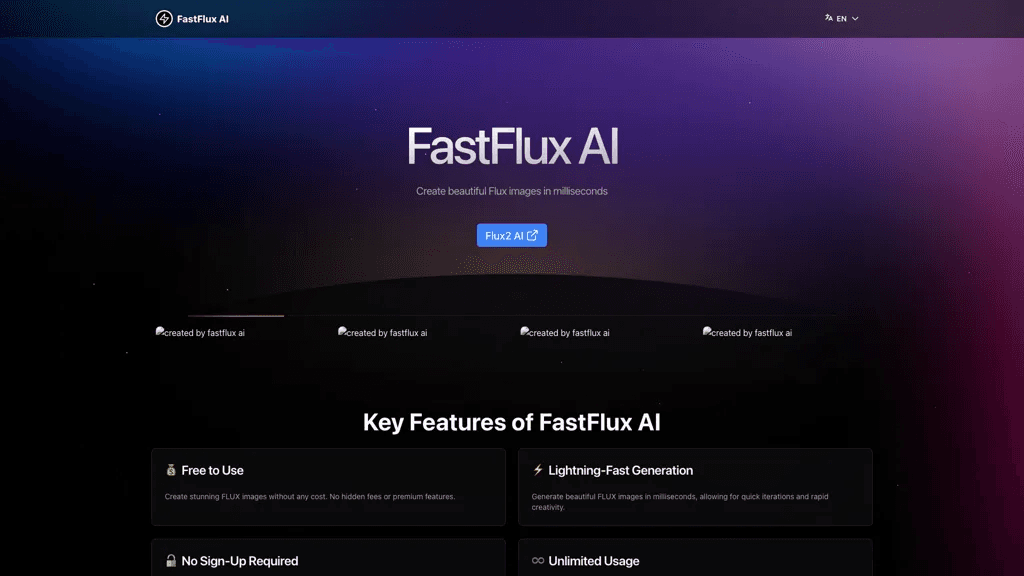 FastFlux AI 工具截图
