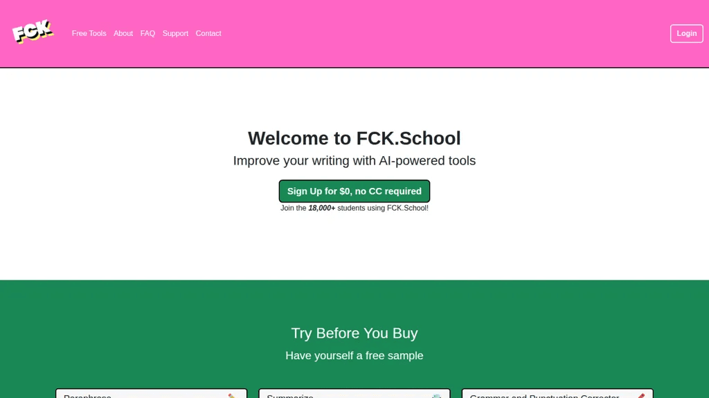 FCK.School 工具截图