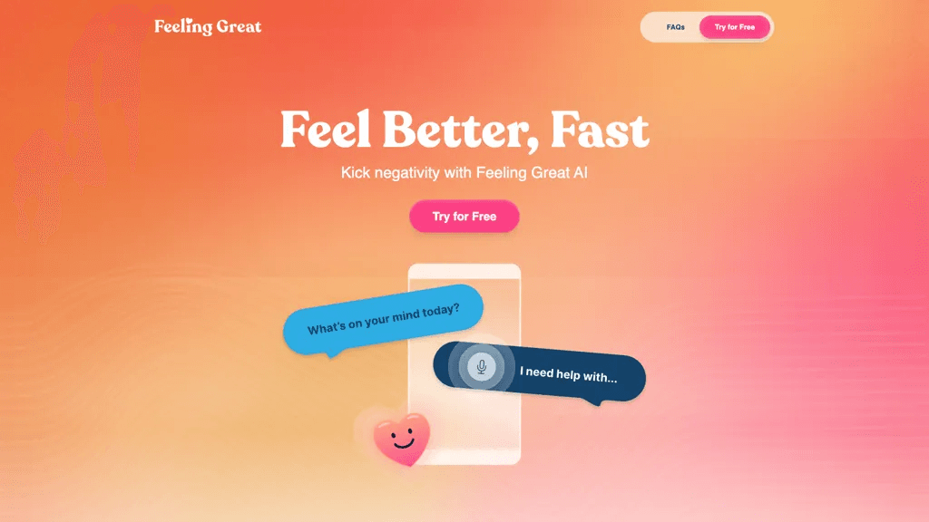 Feeling Great App 官网截图