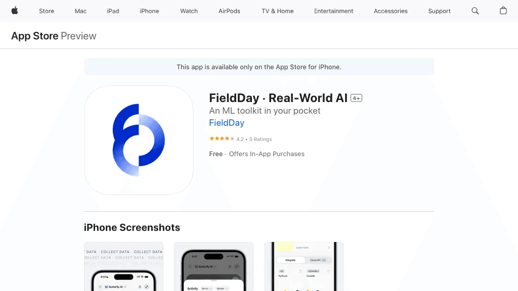 FieldDay 官网截图