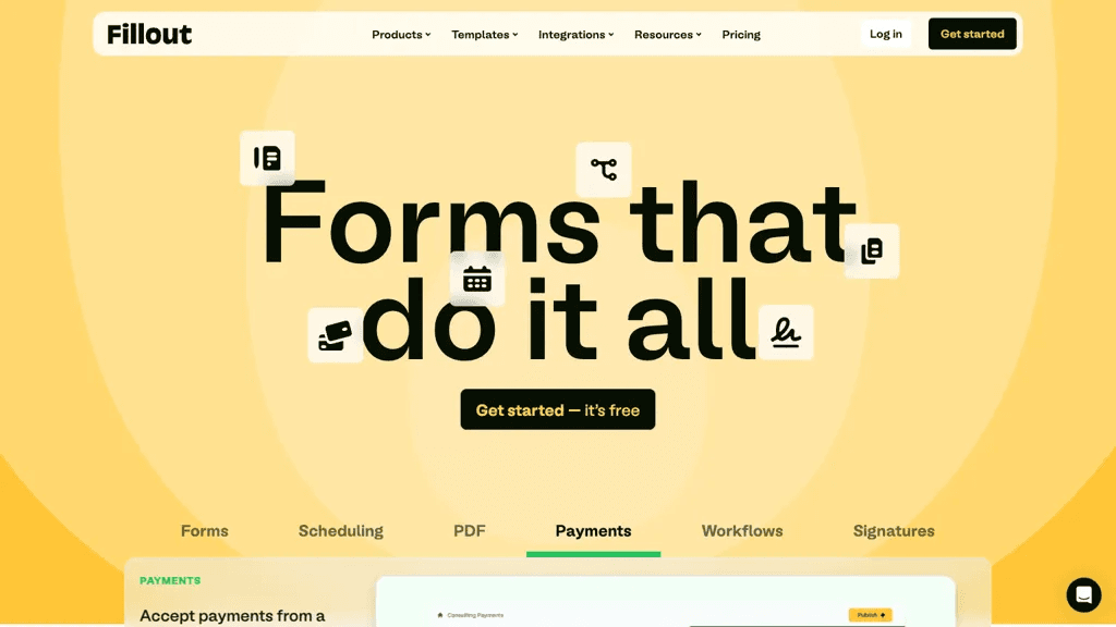 Fillout.com 工具截图