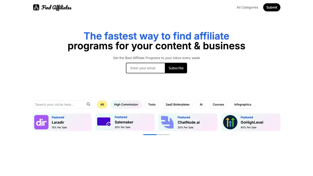 Find Affiliates 工具截图