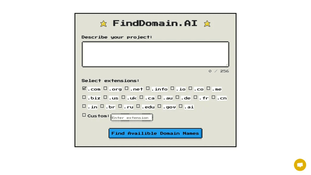 FindDomain.AI 工具截图
