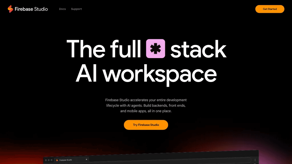 Firebase.studio 工具截图