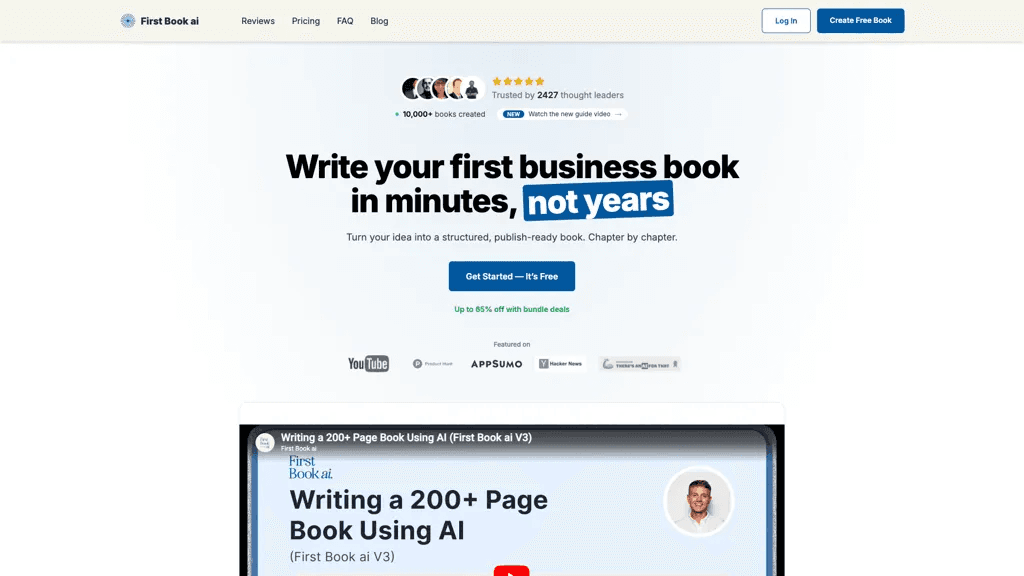 First Book ai 官网截图