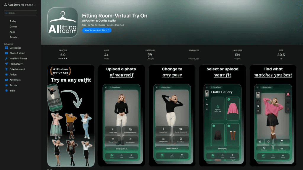 Fitting Room 官网截图