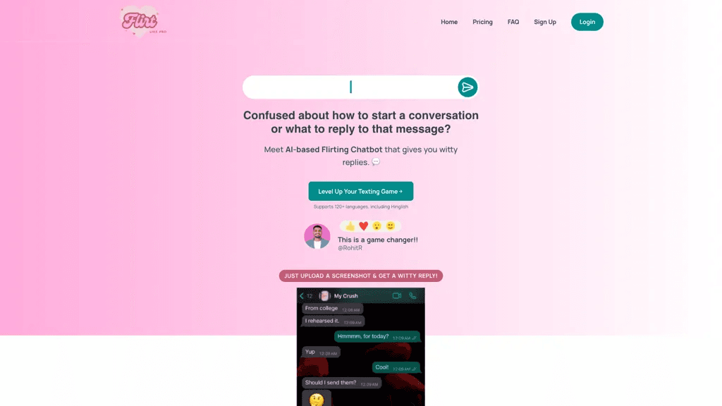 Flirt Like Pro 官网截图