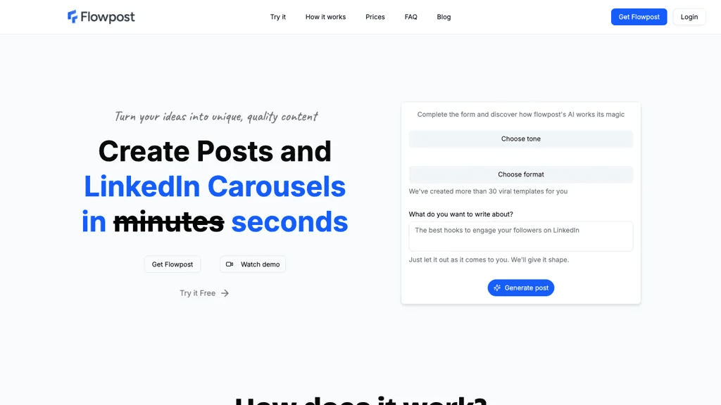 Flowpost.io 工具截图