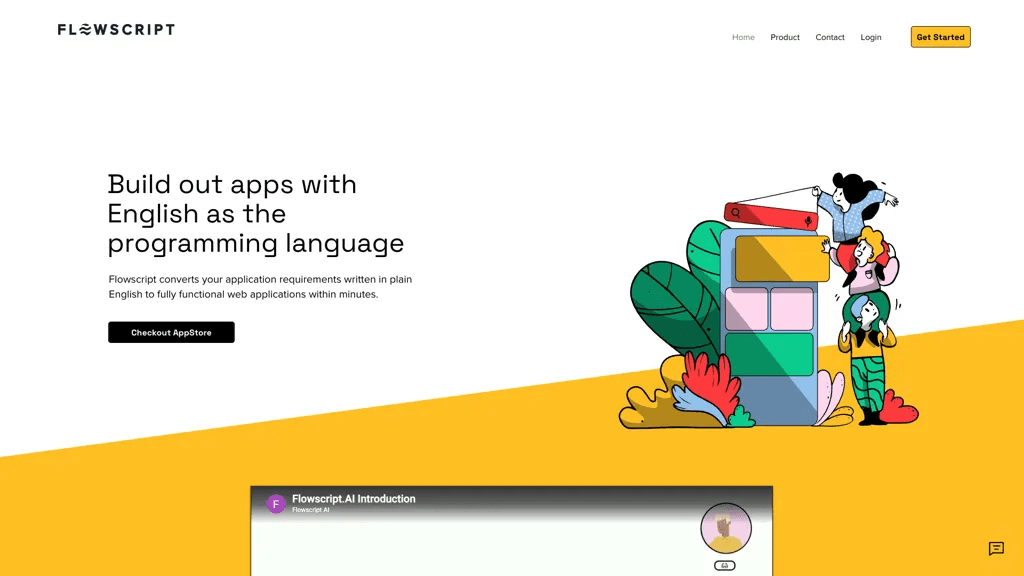 Flowscript.AI 官网截图