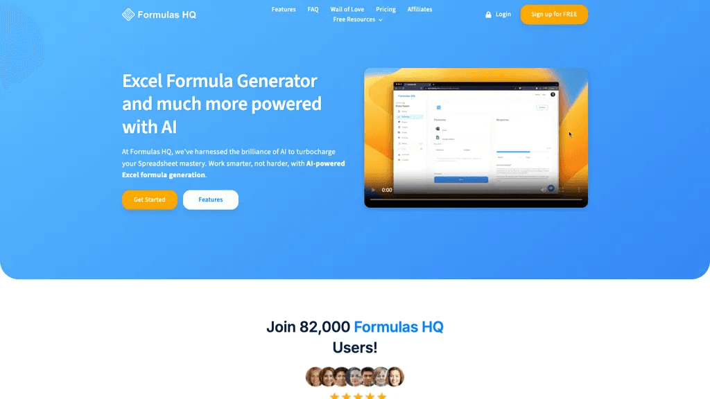 Formulas HQ 官网截图