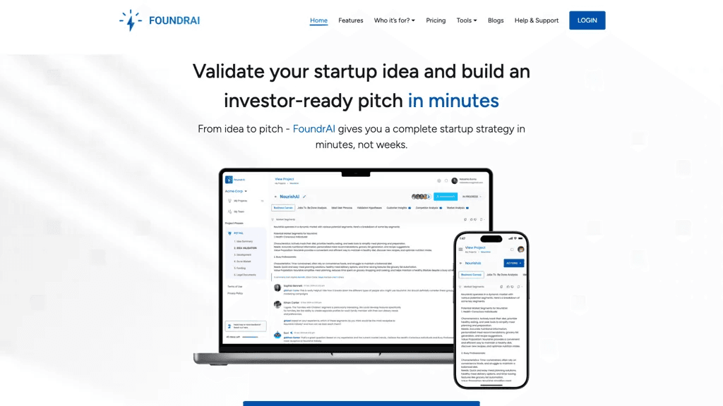 FoundrAI 工具截图