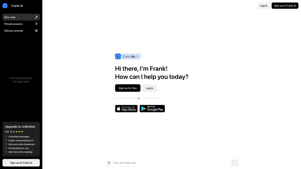 Frank AI 工具截图