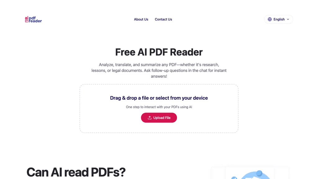 Free AI PDF Reader 工具截图