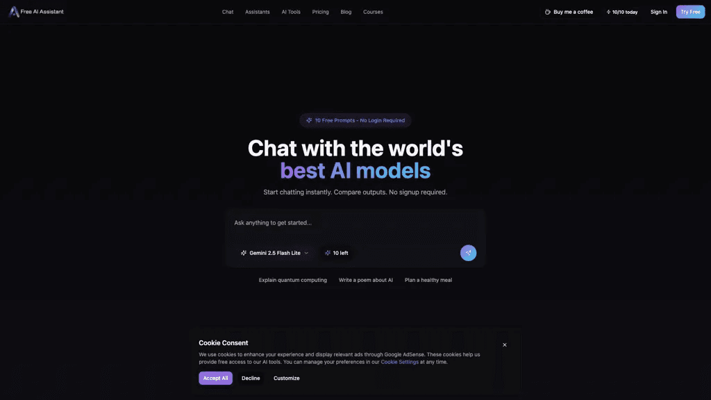 FreeAssist.ai 工具截图