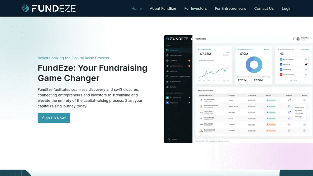 Fundeze.io 工具截图