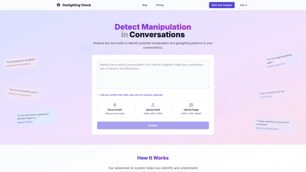 Gaslighting Check 工具截图