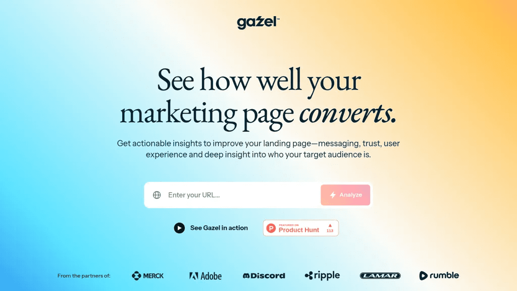 Gazel 官网截图