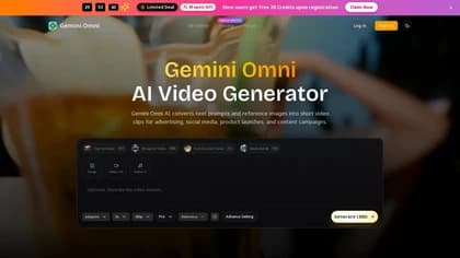 Gemini-Omni.online 官网截图