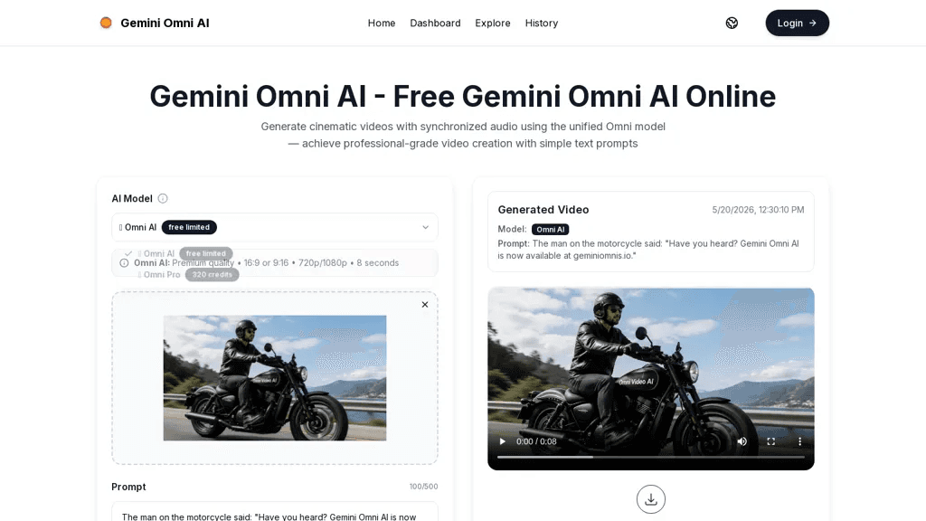geminiomnis.io 工具截图