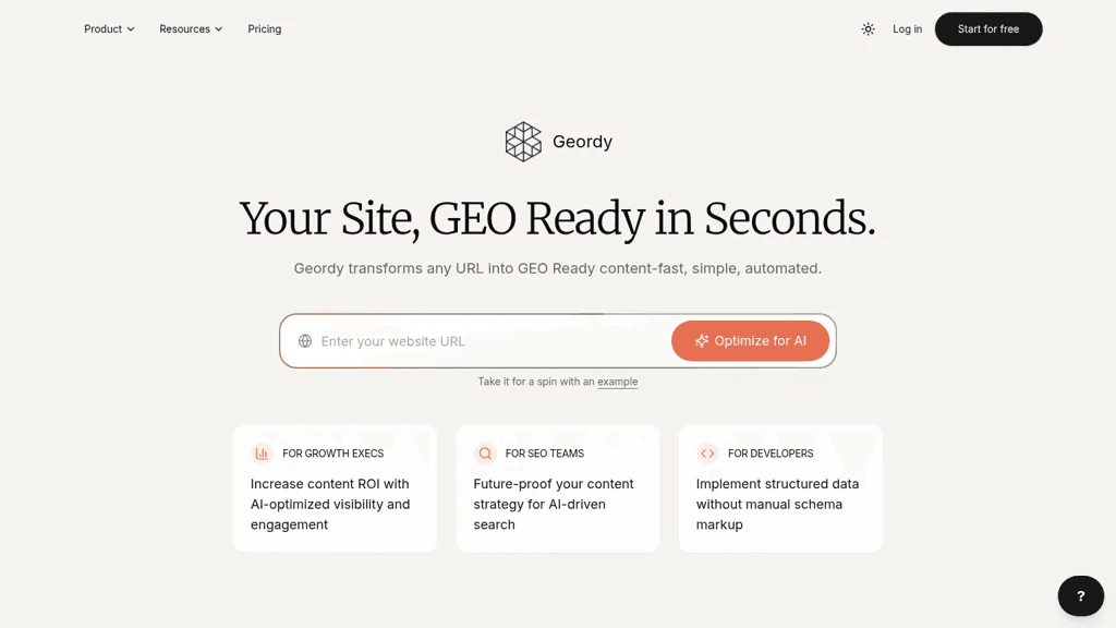 Geordy AI 工具截图