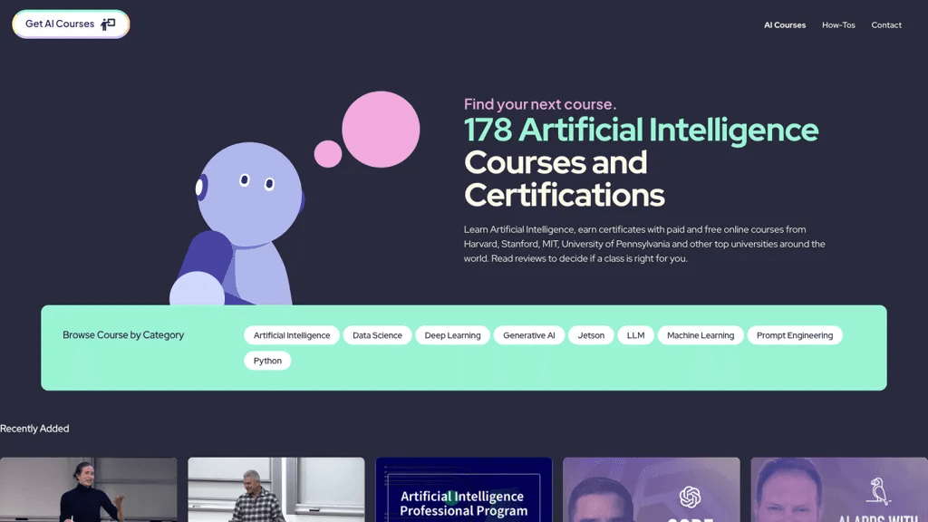 Get ai courses 官网截图