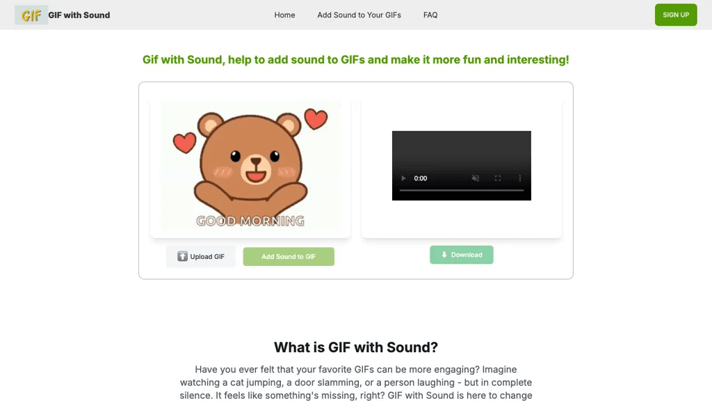 GIF with Sound 官网截图