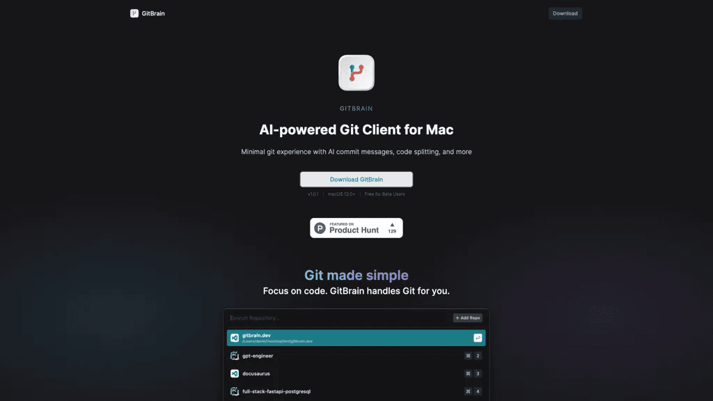 GitBrain 工具截图