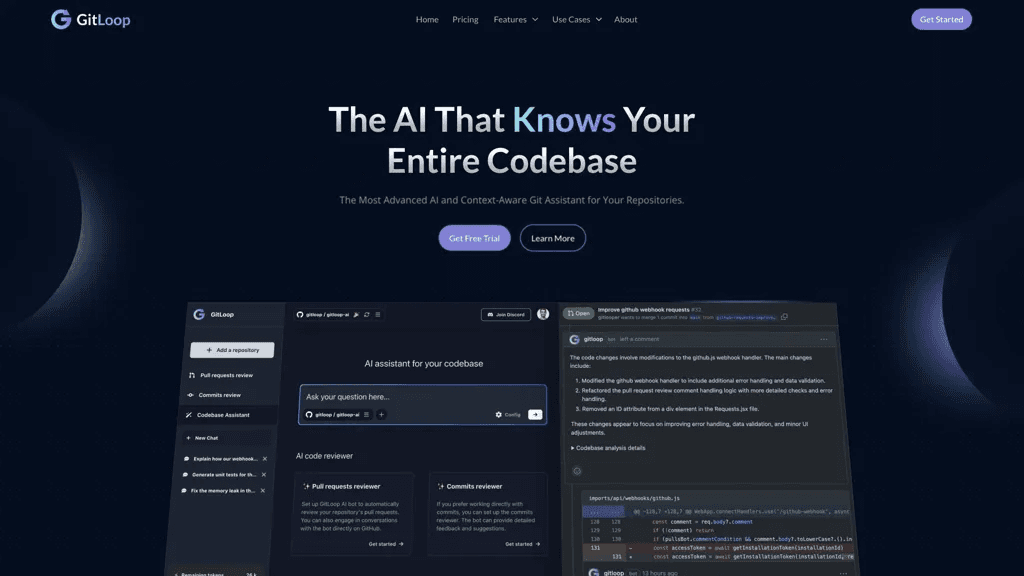 GitLoop 官网截图