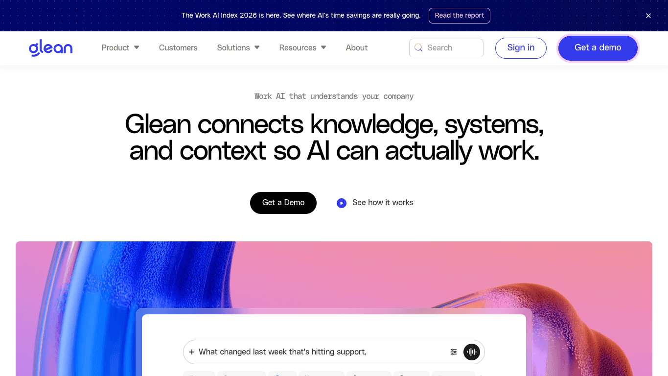 Glean 官网截图