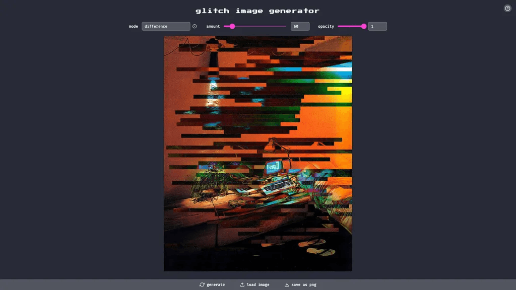 Glitch Image Generator 工具截图
