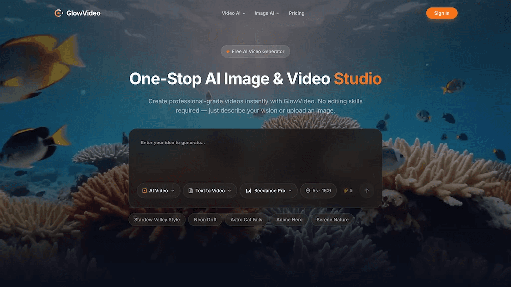 Glow Video 工具截图