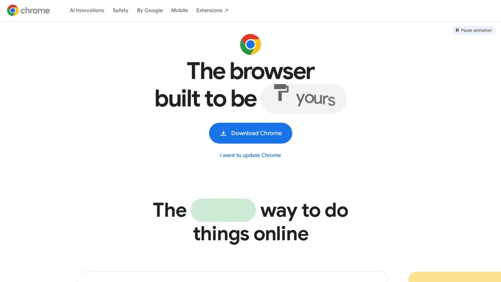 Google Chrome AI 工具截图