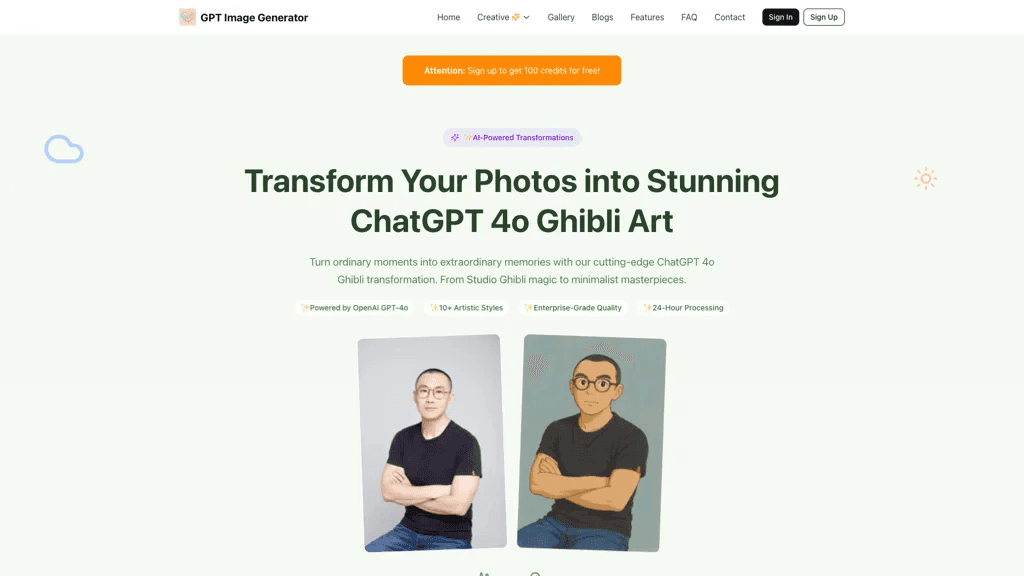 GPT image generator 工具截图