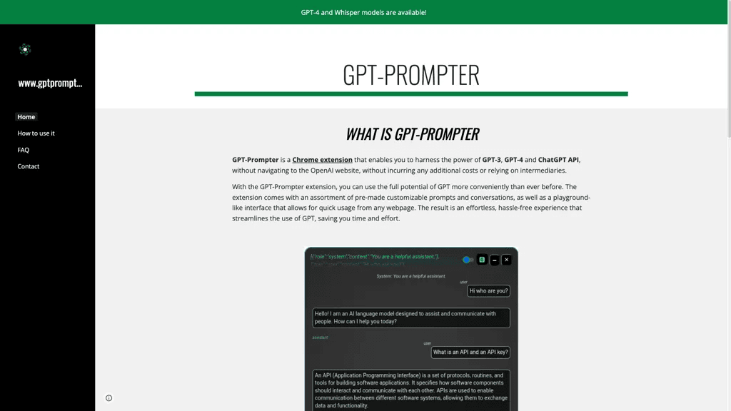 GPT-Prompter 官网截图