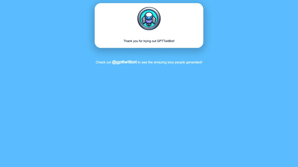 Gpt twit-bot 工具截图