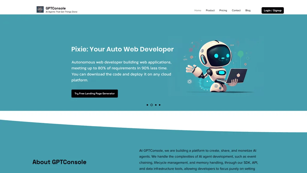 GPTConsole.ai 工具截图