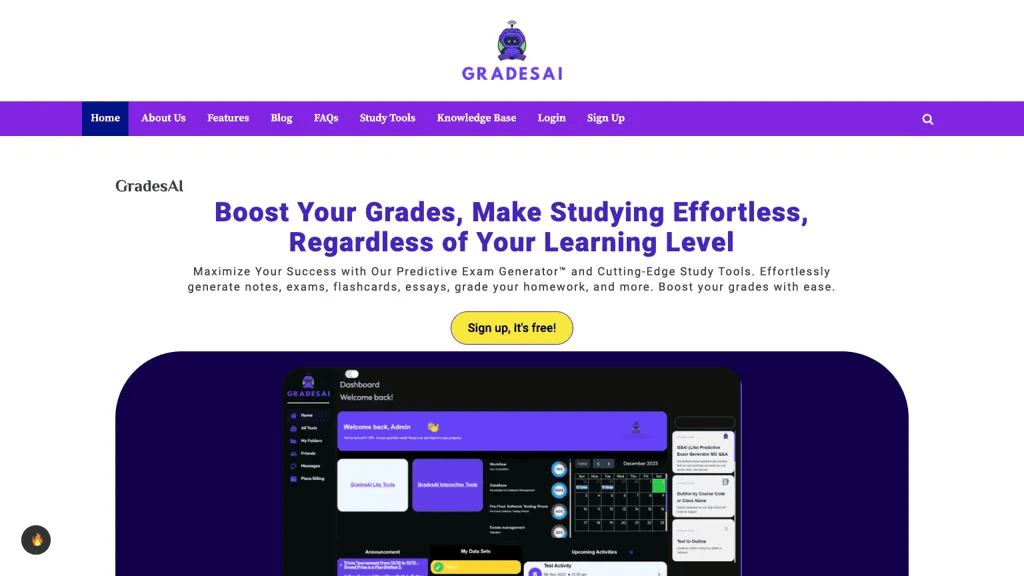 GradesAI 工具截图