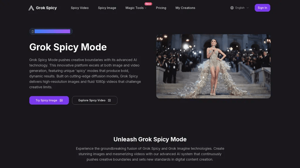 Grok Spicy Mode 工具截图