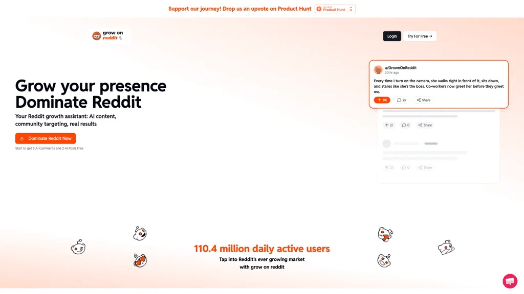 Grow On Reddit 工具截图