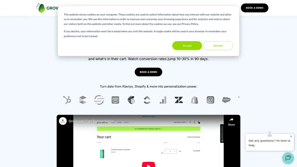 Growcado 官网截图