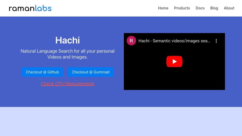 Hachi 官网截图