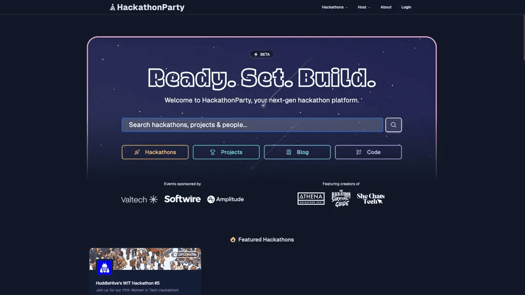 HackathonParty 工具截图