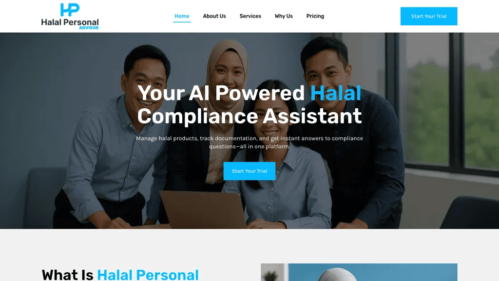 Halal Personal Advisor 工具截图