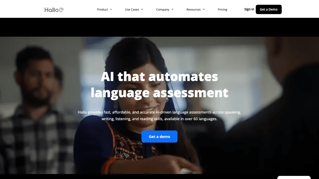 Hallo.ai 官网截图