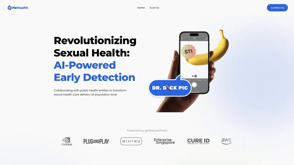 Hehealth.ai 官网截图