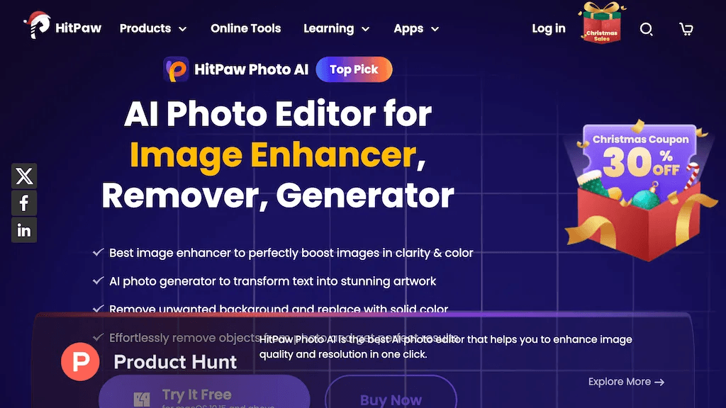 HitPaw Photo AI 工具截图