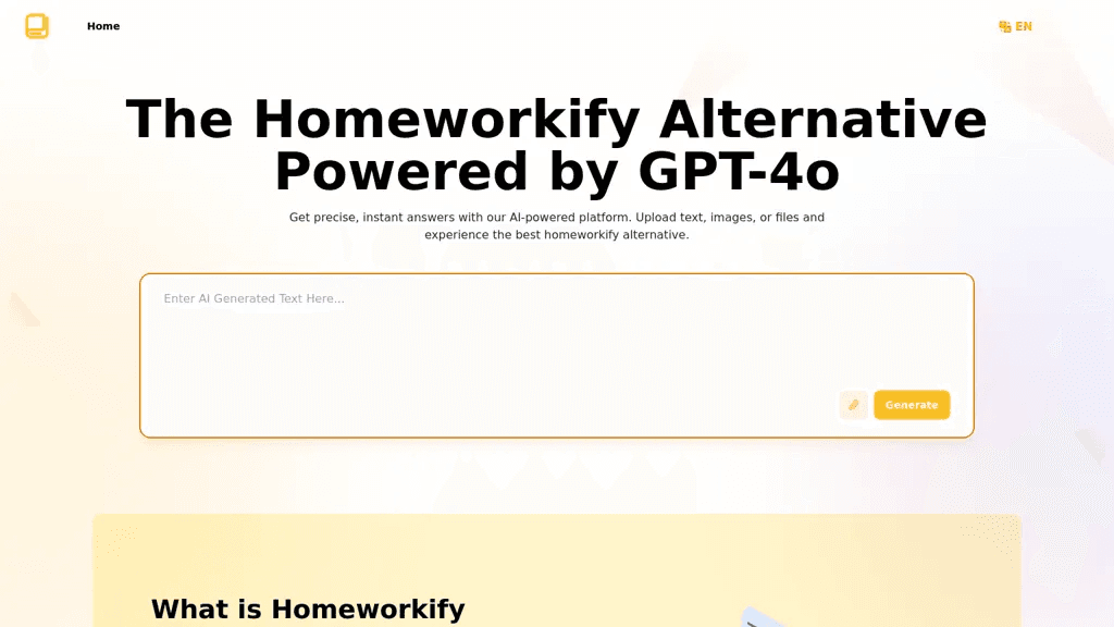 Homeworkify.im 官网截图