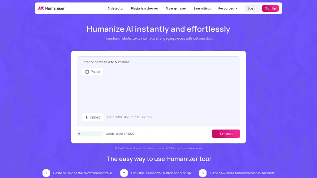 Humaniser.ai 工具截图