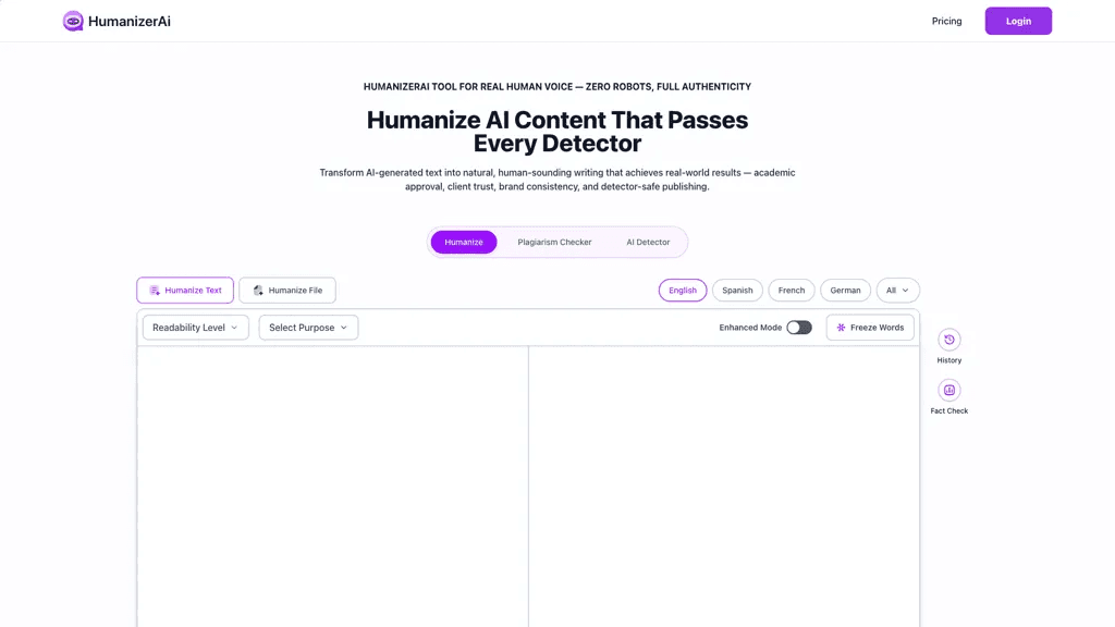 HumanizerAI.ai 工具截图