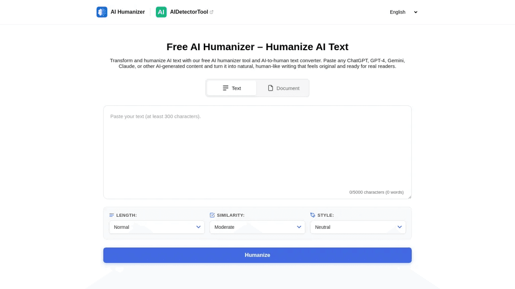 HumanizerTool 工具截图